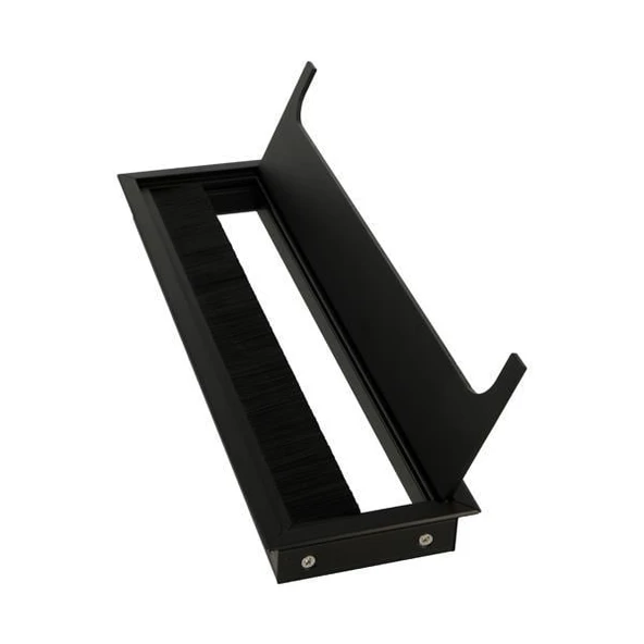 Mat Siyah Masa Kablo Kanal Kapağı, Fırçalı Lüks 80*276 Mm - 3
