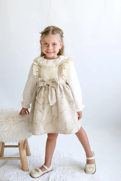 Kız Çocuk Margot 2'li Elbise Takımı CMN-3762 - Resim 9