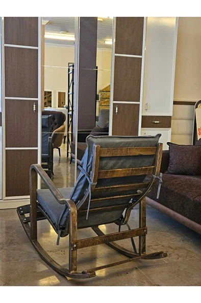 Ahşap Sallanan Sandalye - 5