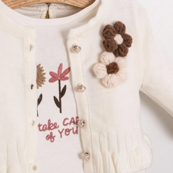 Kız Bebek Blumli 3'lü Takım CMN-3733 - Resim 3