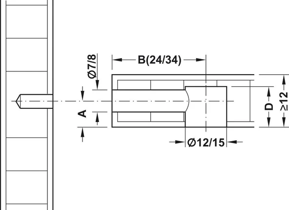 Minifix Dolap Bağlantı Elemanı Metal Dübelli Takım-4 Adet - 8