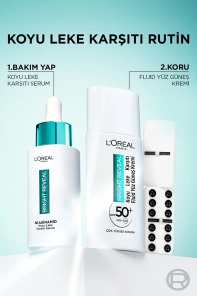 L'oréal Paris Bright Reveal Spf 50+ Koyu Leke Karşıtı Fluid Günlük Yüz Güneş Kremi 50ML - 5