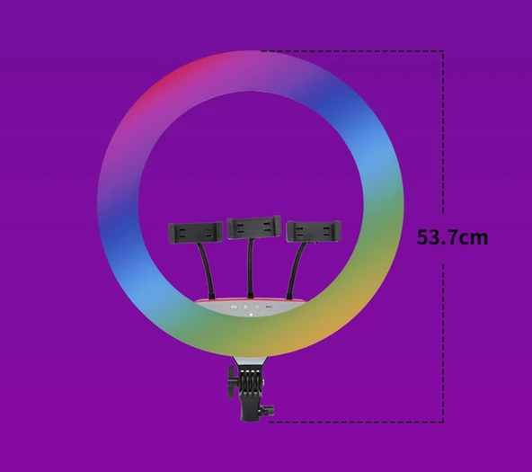 Zore LJJ18 RGB Light 45cm Işıklı Telefon Tutucu Ring Light - 4