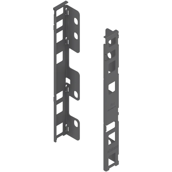 Blum Legrabox Free C Yüksek Camlı Yanaklı 45 cm. Frenli Blumotion Orion Gri Antrasit Çekmece Rayı - Resim 4