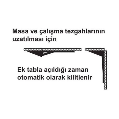 Masa Ek Uzatma Konsolu 30*280 Mm - Resim 3