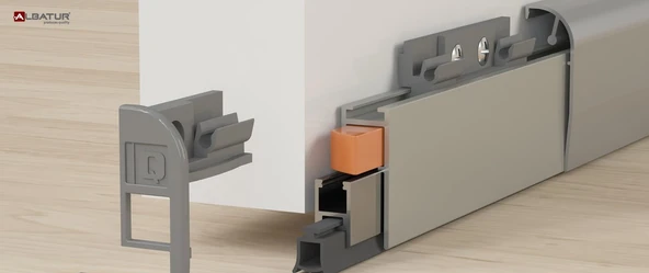 Kapı Altı Giyotini Gömme Gizli 93 Cm - Resim 2