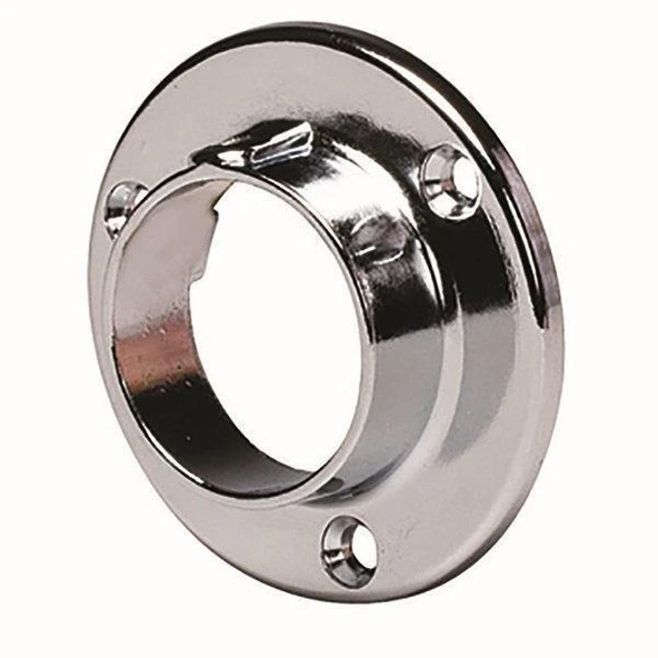 Flanş Yuvarlak Krom Parlak 26 Mm - 2 Adet ürün görseli 1