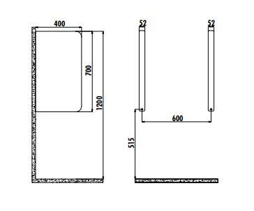 Creavit Pisuvar Ara Bölme TP690 - 2