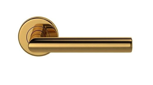 Rozetli Kapı Kolu Pasl. Pvd Mat Altın Oda Tipi ürün görseli 1