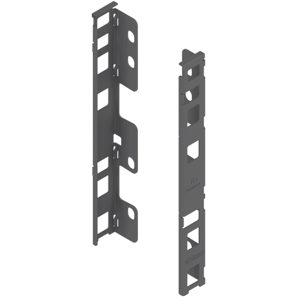 Blum İç Kiler Çekmecesi Legrabox Free C Yüksek Camlı Yanak Önü Camlı 45 cm. Frenli Blumotion Orion Gri Antrasit - Resim 7