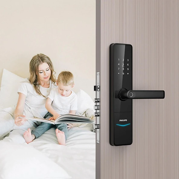 Philips DDL603E-5HWS Akıllı Kollu Kapı Kilidi - 2