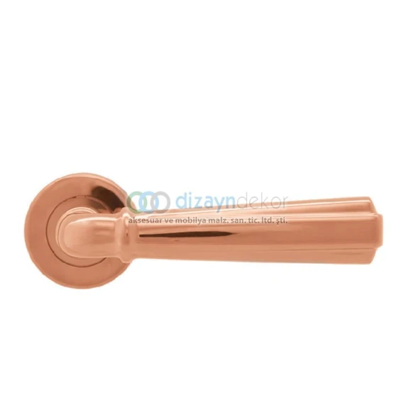 Rozetli Kapı Kolu Pasl. Pvd Bronz Barelli Tip ürün görseli 1