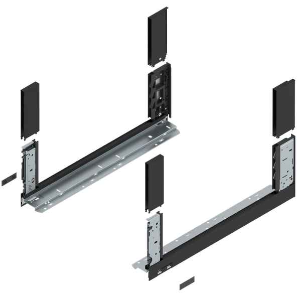Blum Legrabox Free C Yüksek Camlı Yanaklı 45 cm. Frenli Blumotion Orion Gri Antrasit Çekmece Rayı - Resim 7