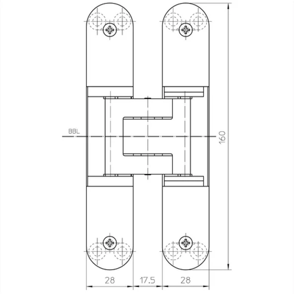 Simonswerk Tectus Gizli Ayarlı Kapı Menteşesi Te340 3d Parlak Pirinç - 2