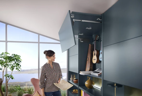 Blum Aventos HF Top Çiftli Kalkar Kapak Mekanizma Seti 28-39 - 3