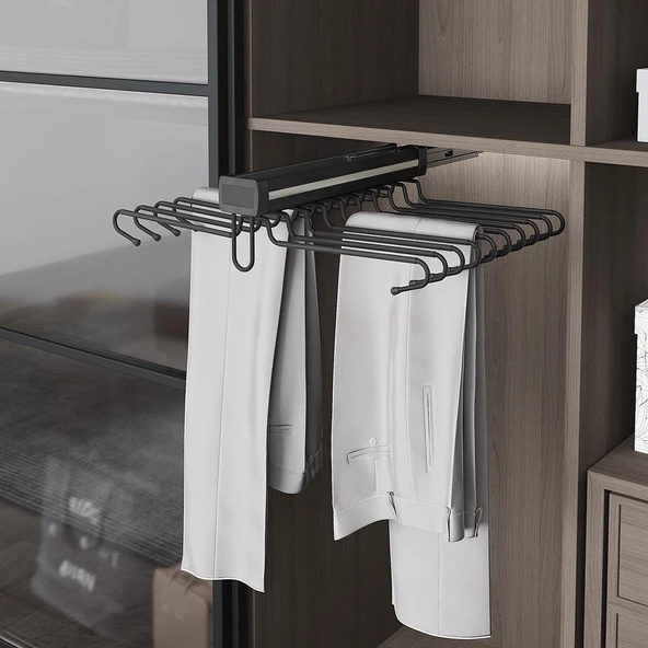 Beyaz Lüx Alüminyum Çiftli Pantolonluk S6723 ürün görseli