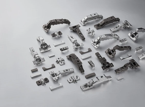 Blum Klip Top 170 Derece Düz Menteşe 71T6550 + 173L6100 - Resim 3