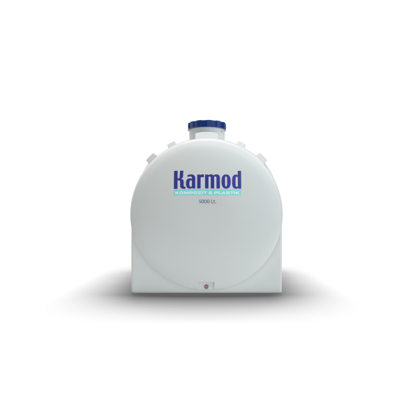 5 Ton Polietilen Yatay Su Deposu - Beyaz - 2