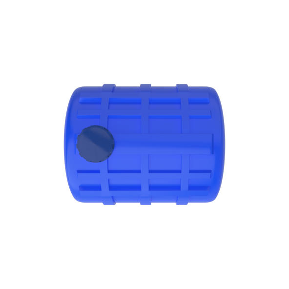 5 Ton Polietilen Yatay Su Deposu - Mavi - 3