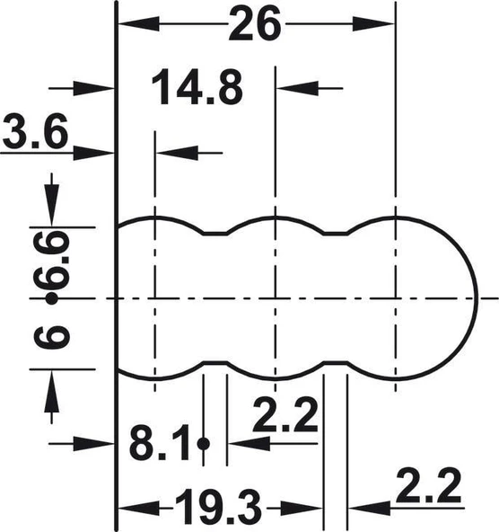 Lamello Cabineo RTA Dolap Bağlantı Elemanı - Siyah 12 Adet - Resim 9