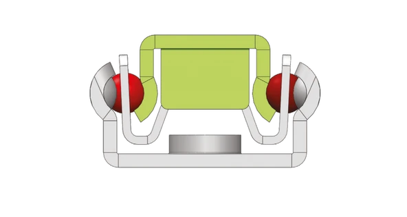 İnce Bilyalı Çekmece Rayı 17x342 Mm - Resim 2