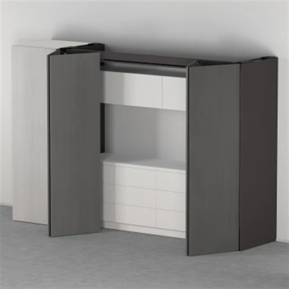 Blum Revego Duo + Duo Çift Kapak Açılır ve İçeri Kayar Kapak Sistemi ürün görseli 1