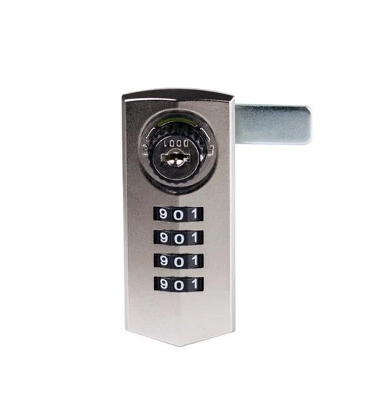 Şifreli Mandallı Dolap Kapak Kiliti Nikel İki Fonksiyonlu M238 - 5