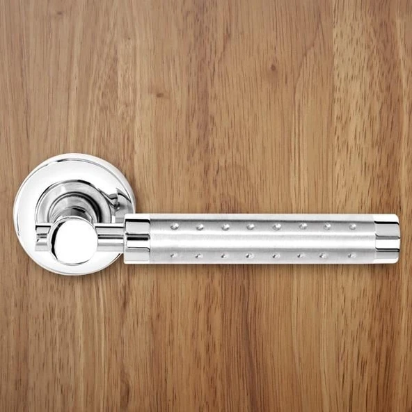 Kapı Kolu Noktalı Saten Krom 306 Wc ürün görseli 1