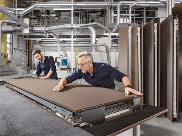 Blum Revego Duo + Duo Çift Kapak Açılır ve İçeri Kayar Kapak Sistemi - Resim 6