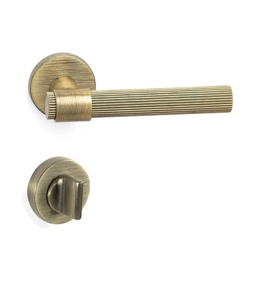 Axel-l Rozetli Kapı Kolu Antik - Wc ürün görseli 1