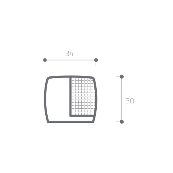 Kapı Stoperi Saten 34 mm Vidalı-Yapışkanlı - Resim 2
