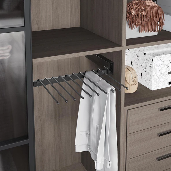 Pantolon Askılığı 10 Lu Raylı S6035 - 2