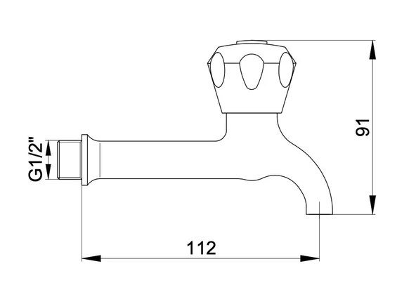Yak Topaç Uzun Musluk  (Rozet Dahil Değildir) 102109411 - 2