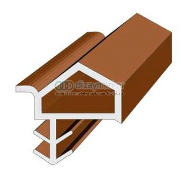 Ahşap Kapı Fitili, Ses Contası Çatılı Kenardan - Resim 3