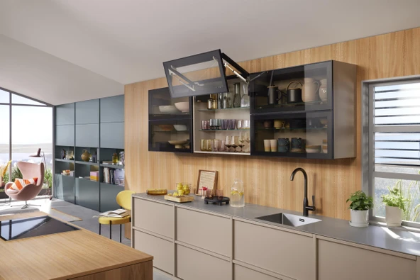 Blum Aventos HF Top Çiftli Kalkar Kapak Mekanizma Seti 25-35 - Resim 8