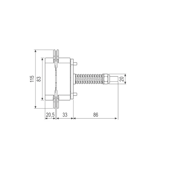 AGB Yaylı Gizli Ayarlı Gömme Kapı Menteşesi ECLIPSE 3.2 HD Self Mat Krom - Resim 5