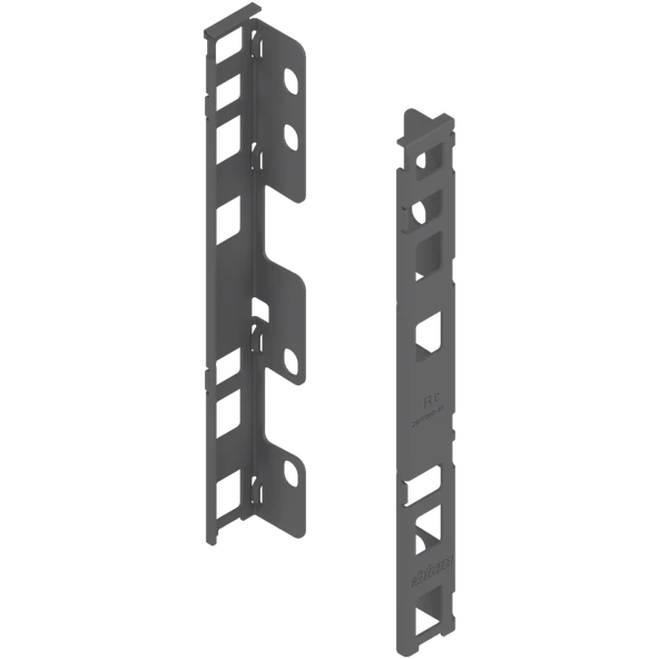 Blum Legrabox Free C Yüksek Camlı Yanaklı 40 cm. Frenli Blumotion Orion Gri Antrasit Çekmece Rayı - 4