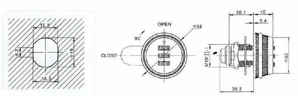Şifreli Dolap Kapak Kiliti - 4