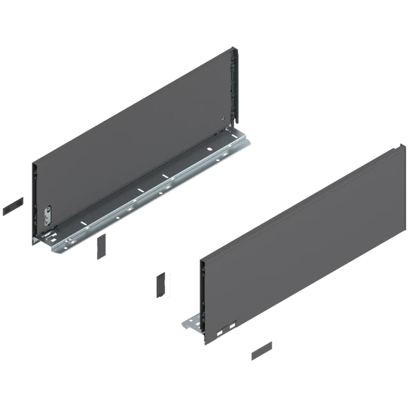 Blum İç Kiler Çekmecesi Legrabox Pure C Yüksek Yanak Önü Camlı 45 Cm. Frenli Blumotion Orion Gri Antrasit - Resim 2