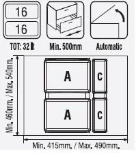 Çekmece İçi Çöp Kovası 50 Cm. Modül - 2