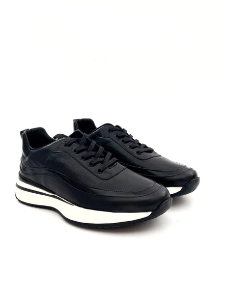 Marcomen 22244 Erkek Hakiki Deri Kalın Taban Sneaker Ayakkabı - 4