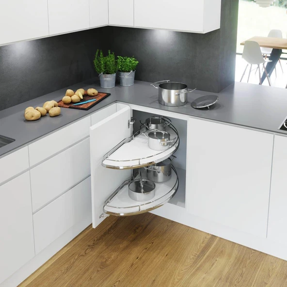 Vauth-Sagel CornerStone Körköşe Krom 450-500-600 mm - Resim 2