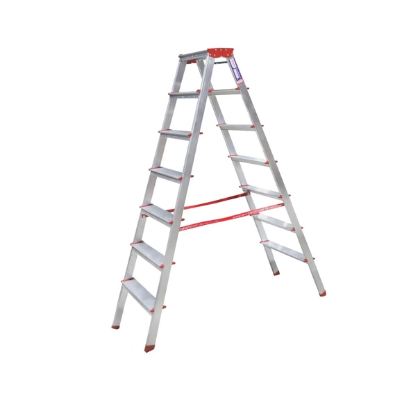 Yedi Basamaklı Ev Tipi Katlanır Alüminyum Merdiven ürün görseli