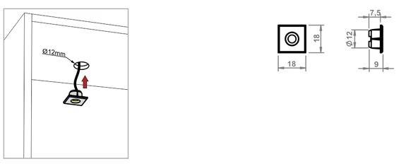 Gömme Mini Power Led Lamba Aydınlatma - Resim 2