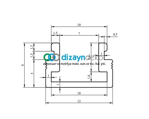 Cube-X Kare Gömme Led Profili - Resim 2