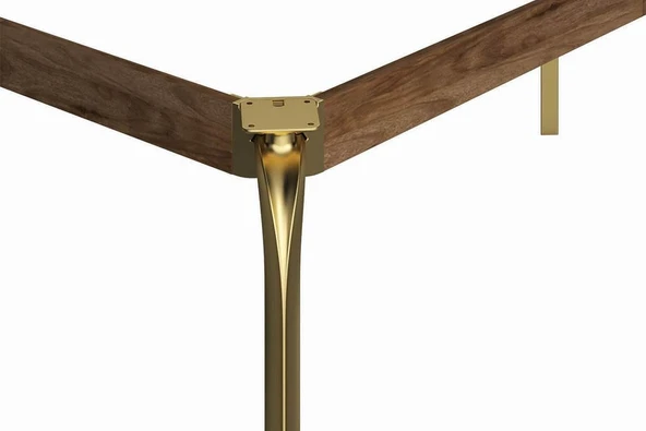 Nice Parlak Altın Dekoratif Mobilya Ve Koltuk Ayağı 16 Cm - 4