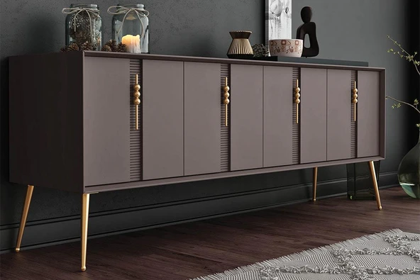 Nis Dekoratif Mobilya Ve Koltuk Ayağı Parlak Altın 14 Cm - 4