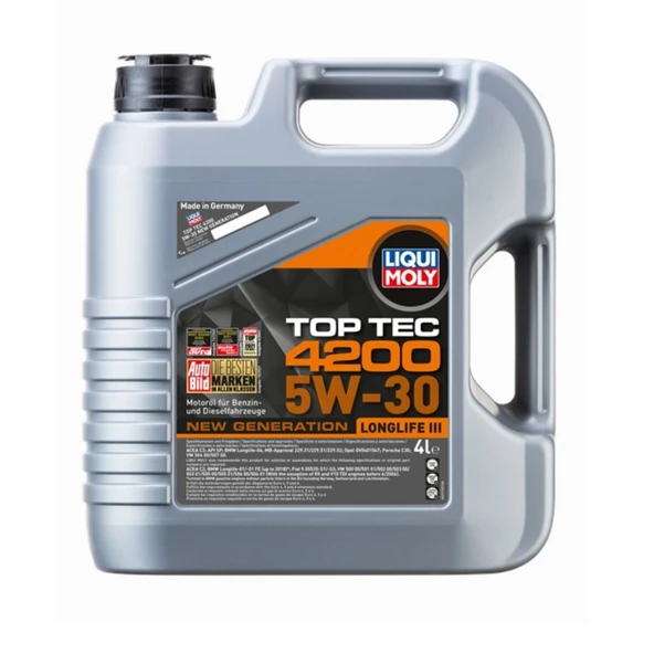 Motor Yağı Top Tec 4200 New Gen 5W-30 4 Litre ürün görseli