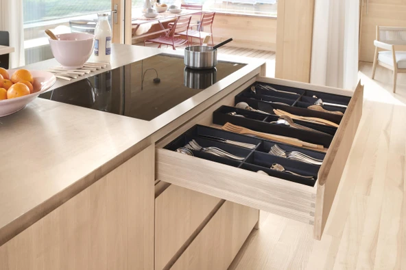 Blum Ambia-line Çekmece İçi Kaşıklık Antrasit-mat Siyah 90 Cm. Modül Zc7s500bs3-90 ürün görseli