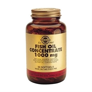 Solgar Fish Oil Concentrate 1000 mg 60 Softgel ürün görseli